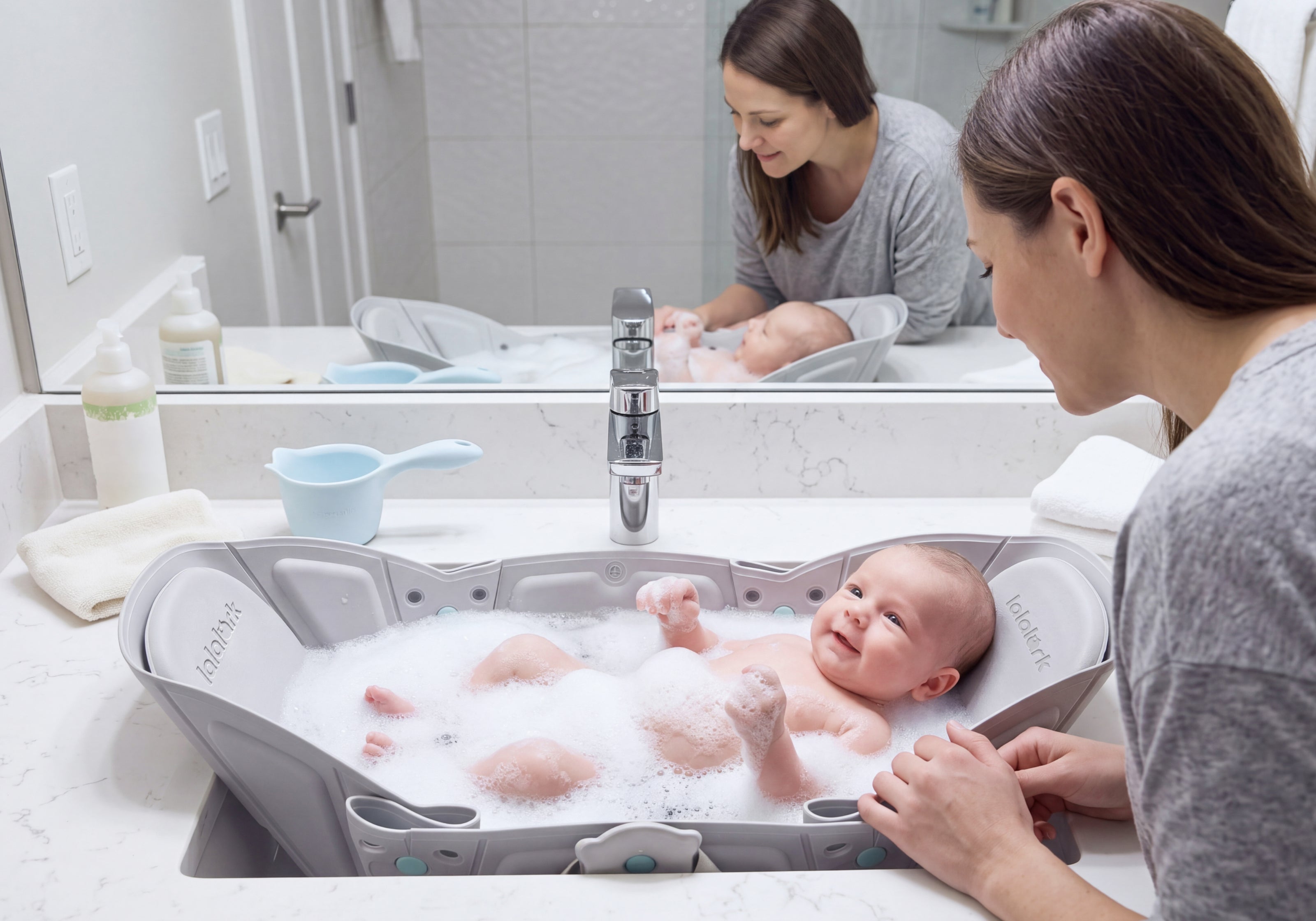 Baby’s first bath, made easier