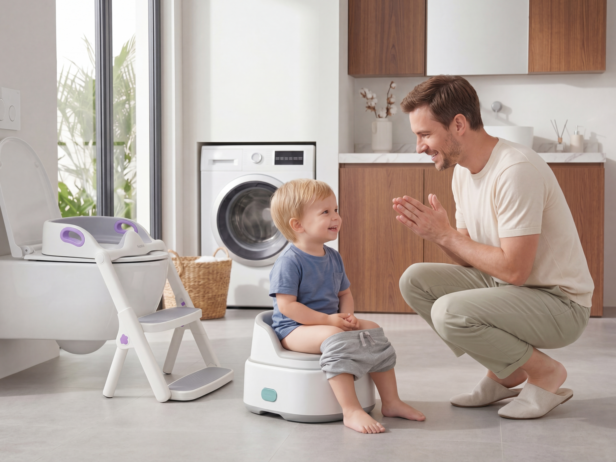 Potty training readiness: signs (not pressure)