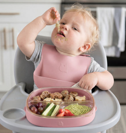 12M+: <br>Guided self-feeding
