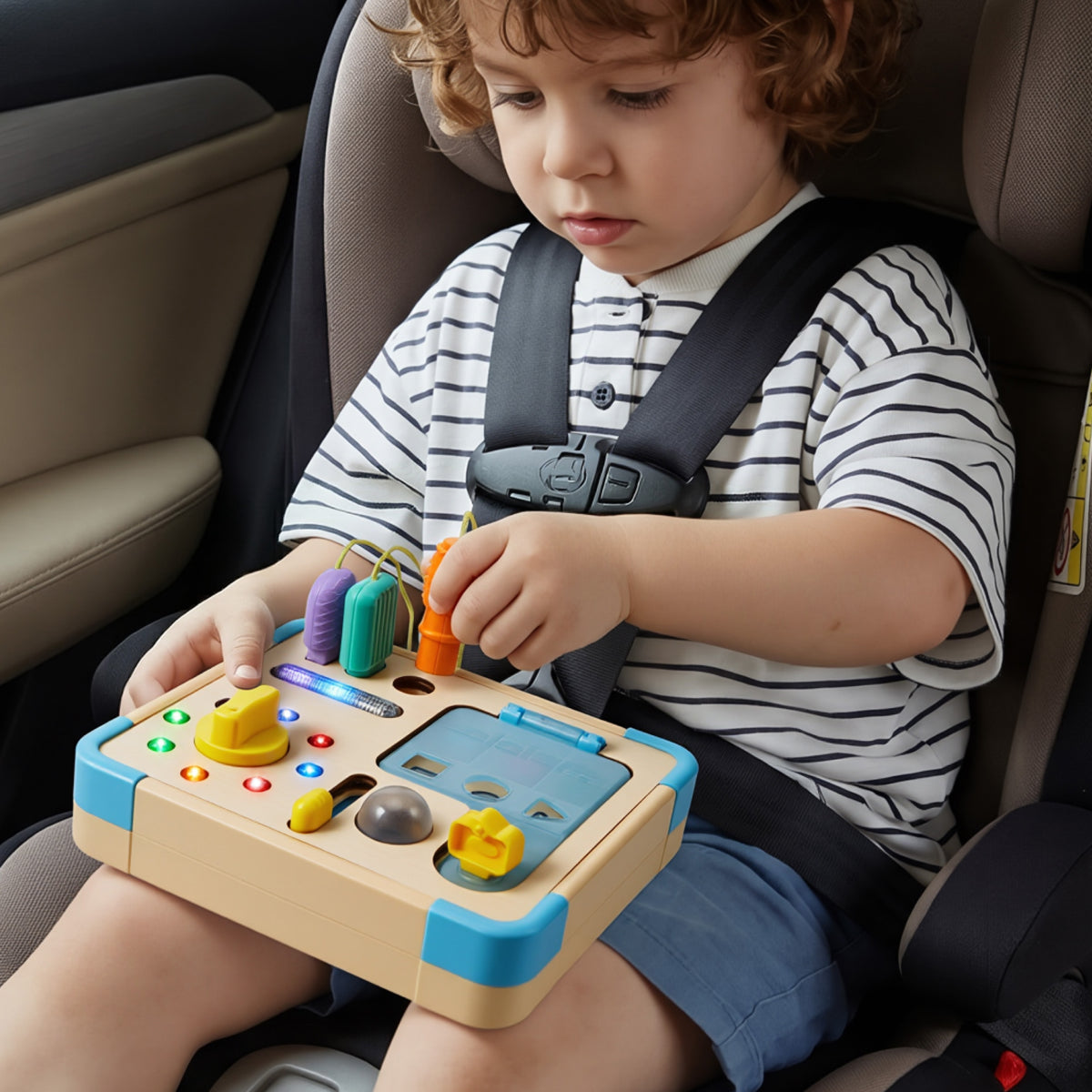 lalalark Electronic Sensory Busy Board – Montessori Learning Toy