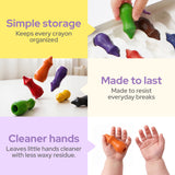 lalalark Washable Pure Beeswax Crayons, 12 Packs