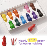 lalalark Washable Pure Beeswax Crayons, 12 Packs