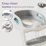 lalalark 2-in-1 Potty Training Seat with Step Stool Ladder, Green