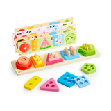 lalalark Wooden Sort & Stack Learning Board