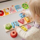 lalalark Wooden Sort & Stack Learning Board