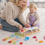 lalalark Wooden Sort & Stack Learning Board