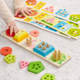 lalalark Wooden Sort & Stack Learning Board