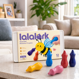 lalalark Washable Pure Beeswax Crayons, 12 Packs