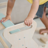 lalalark Pikler Triangle Climbing Fort Set, Natural Wood