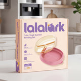 lalalark 3-in-1 PPSU Stage-Based Baby Plate & Feeding Set