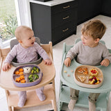 lalalark 3-in-1 PPSU Stage-Based Baby Plate & Feeding Set, Oat Milk