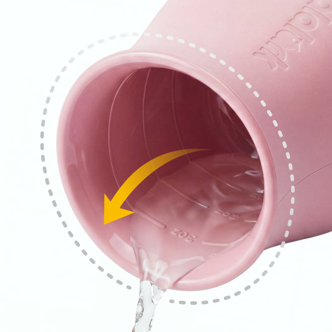 Controlled flow for calmer sips