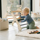 lalalark Grow-with-child Climbing Fort for Safe Active Play, Beige