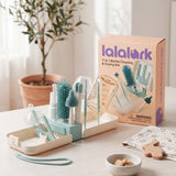 lalalark 7-in-1 Portable Baby Bottle Brush & Drying Rack Set