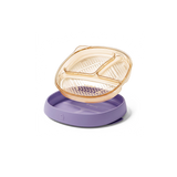 lalalark 3-in-1 PPSU Stage-Based Baby Plate & Feeding Set, Iris Lilac