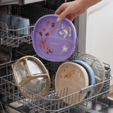 lalalark 3-in-1 PPSU Stage-Based Baby Plate & Feeding Set, Iris Lilac