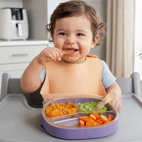 12M+: <br>Guided self-feeding