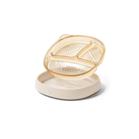 lalalark 3-in-1 PPSU Stage-based Baby Plate & Feeding Set, Oat Milk