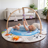 lalalark 3-in-1 Baby Play Gym for Sensory Play and Tummy Time