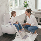 lalalark 2-in-1 Potty Training Seat with Step Stool Ladder, Purple