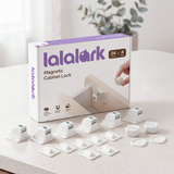 lalalark Invisible Magnetic Cabinet Locks: (24 Locks + 4 Keys)