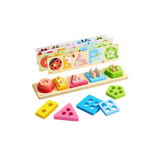 lalalark Early Learning Wooden Stack & Sort Board