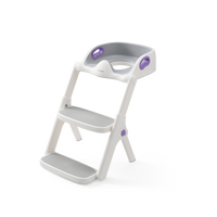 lalalark 2-in-1 Potty Training Seat with Step Stool Ladder, Purple